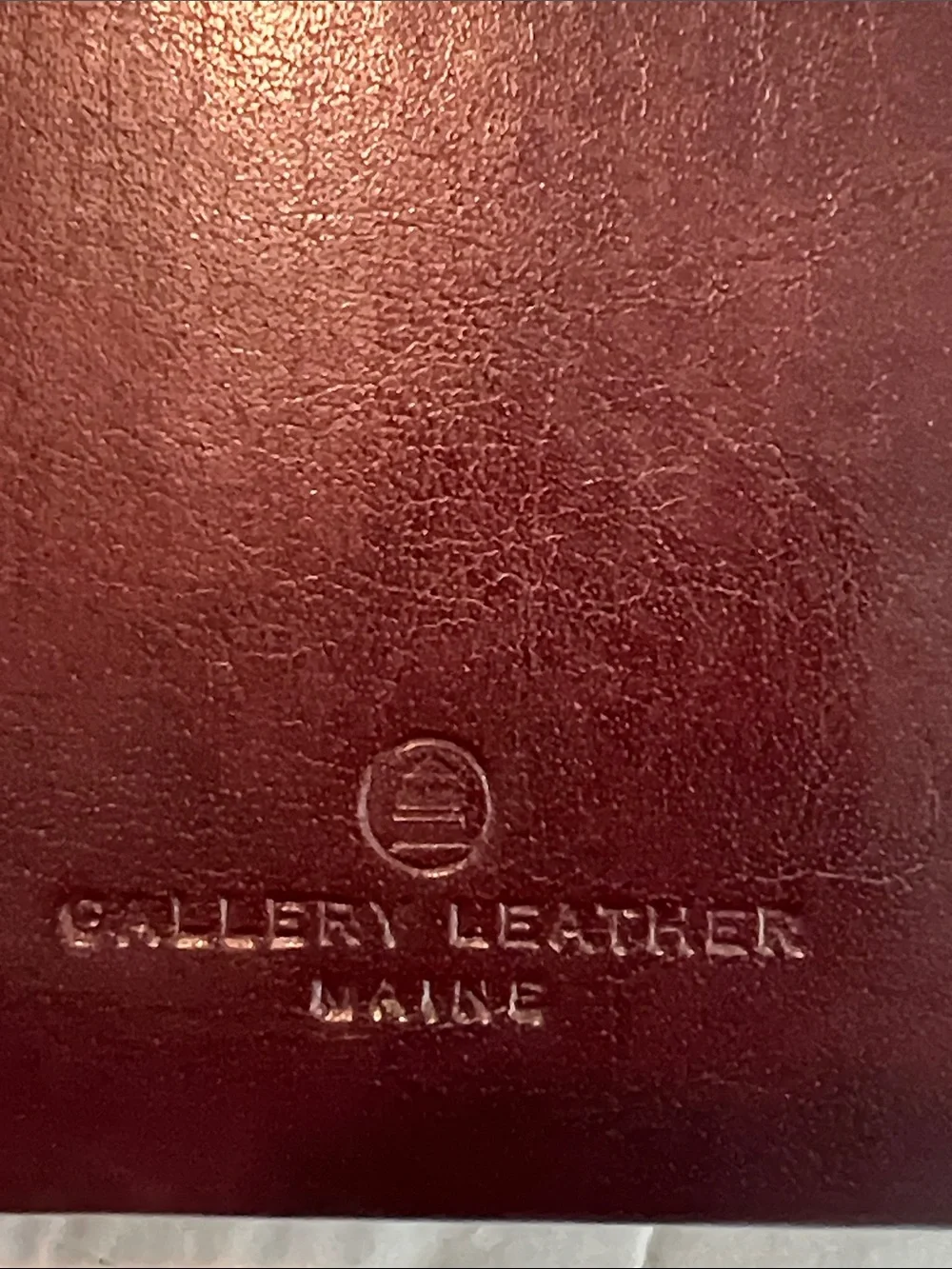 Embossed 'ADDRESSES' Leather Address Book - Deep Brown